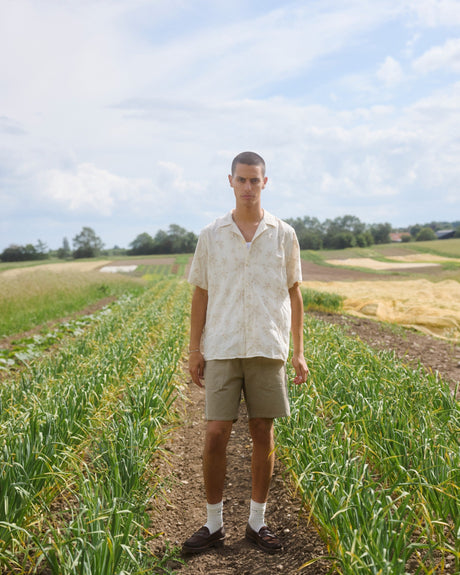 Forét Peer Flower Jacquard SS Erkek Gömlek