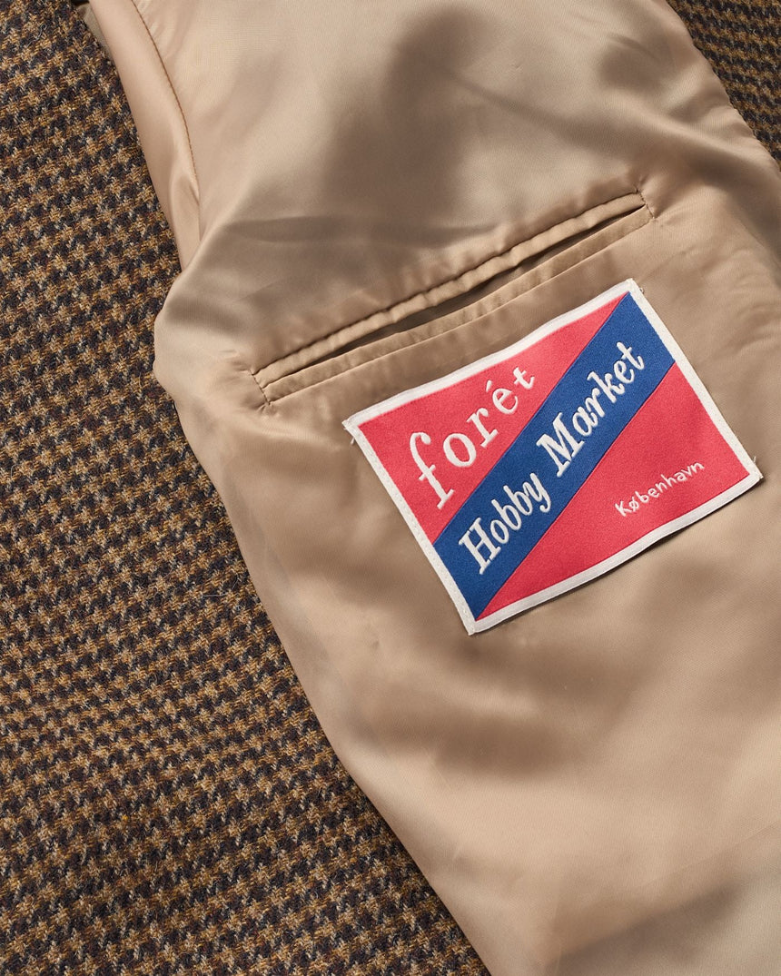 Forét Pine Wool Uzun Erkek Palto Check