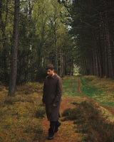 Forét Pine Wool Uzun Erkek Palto Check