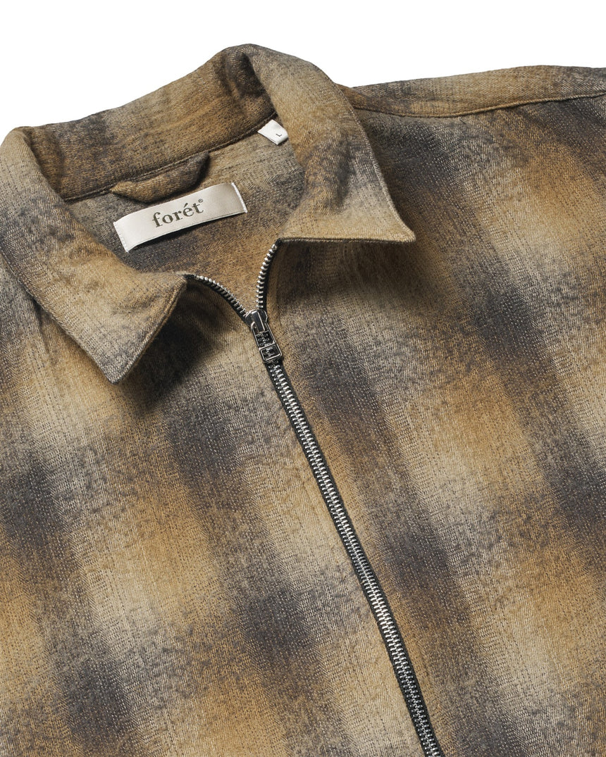 Foret Raven Wool Zip Erkek Gömlek Ceket