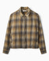Foret Raven Wool Zip Erkek Gömlek Ceket Fallow Check