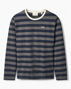 Forét Ray Longsleeve Erkek T-Shirt Navy/Dark Grey
