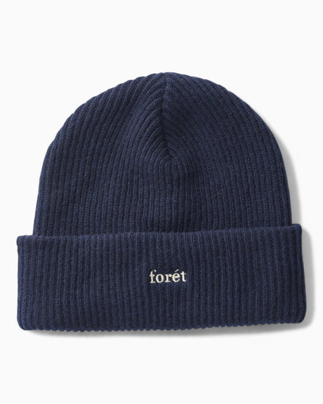 Forét Relax Rib Beanie Navy
