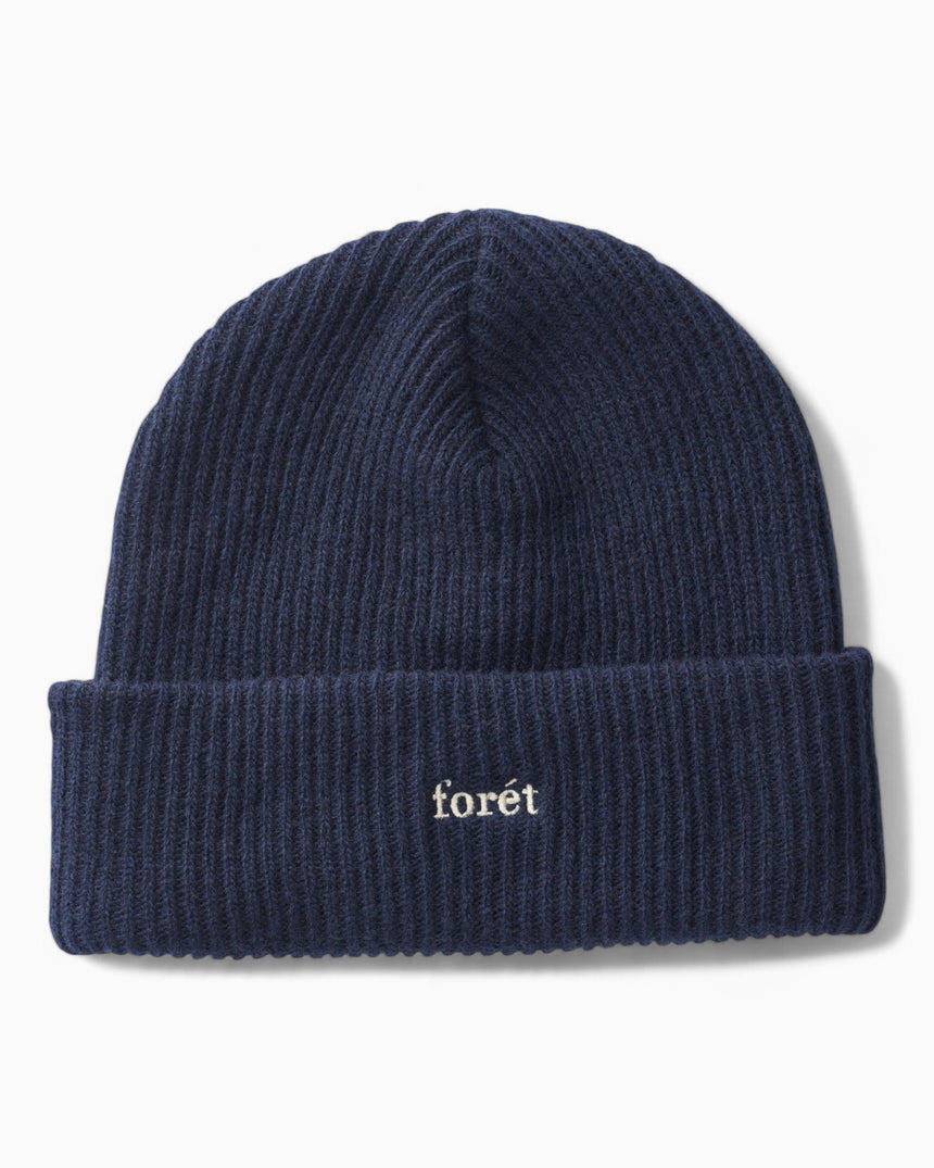 Forét Relax Rib Beanie Navy