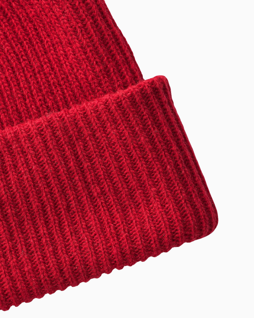 Forét Relax Rib Beanie Red