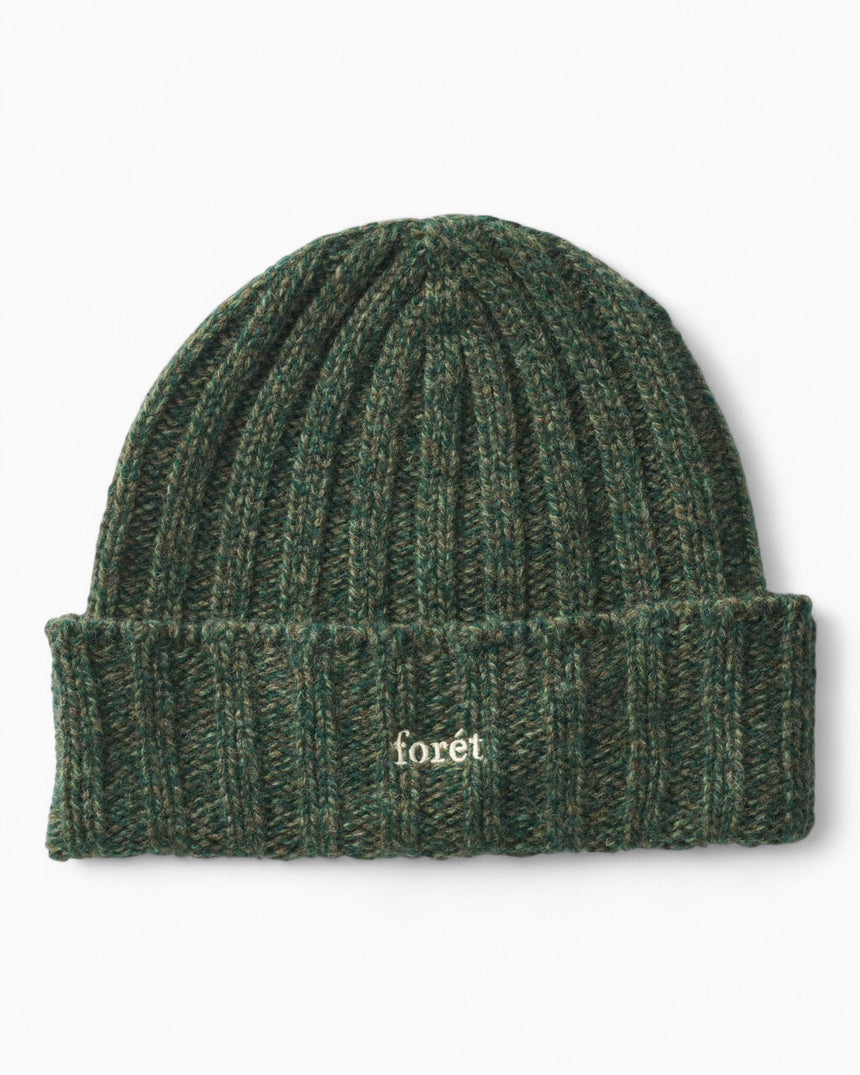 Forét Relax Rib Puzzle Beanie Green