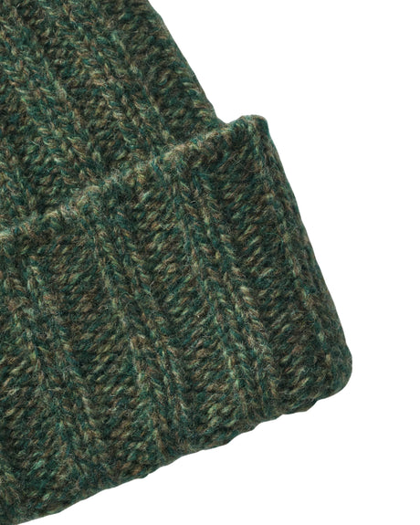 Forét Relax Rib Puzzle Beanie Green
