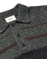 Dawn Stripe Knit Polo Erkek Triko