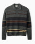 Dawn Stripe Knit Polo Erkek Triko