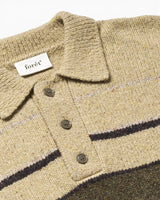 Dawn Stripe Knit Polo Erkek Triko