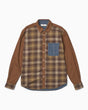 Forét Scout Mix Up Flannel Erkek Gömlek Rust Mix