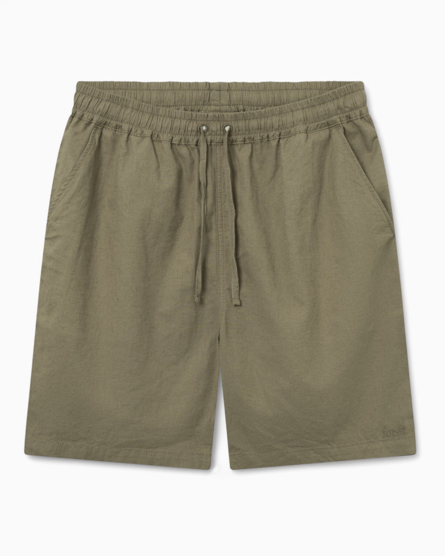 Forét Serene Linen Erkek Şort Dusty Olive