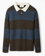 Forét Sow Rib Polo Erkek Triko Blue/Brown