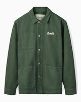 Forét Wood Twill Erkek Gömlek Ceket Dark Green