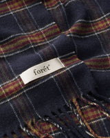 Forét Wool Scarf Navy Check