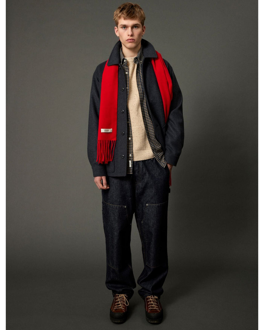 Forét Wool Scarf Red