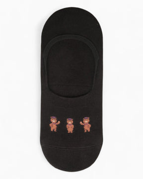 Fundaze Bear Kadın Babet Çorabı Siyah