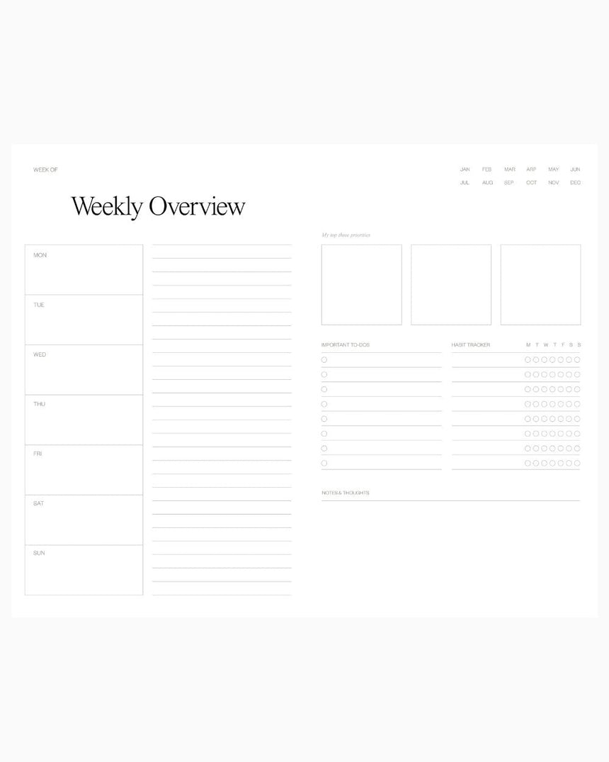 Fundaze Daily Planner Grey