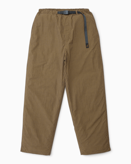 Gramicci Mini Check Nylon Erkek Pantolon Brown Check