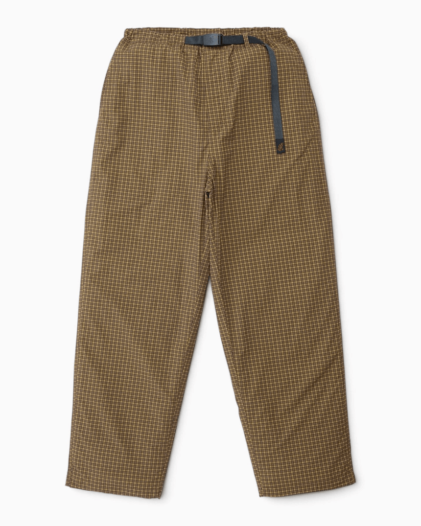 Gramicci Mini Check Nylon Erkek Pantolon Brown Check