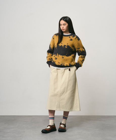 Gramicci Mohair Splatter Erkek Kazak Safron Splatter