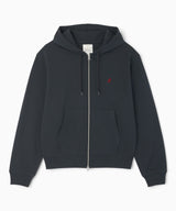 Gramicci One Point Zip Hooded Erkek Sweatshirt Vintage Black