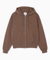 Gramicci One Point Zip Hooded Erkek Sweatshirt Brown