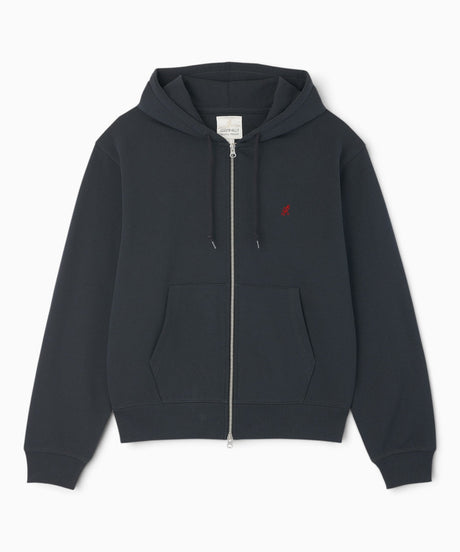 Gramicci One Point Zip Hooded Erkek Sweatshirt Vintage Black