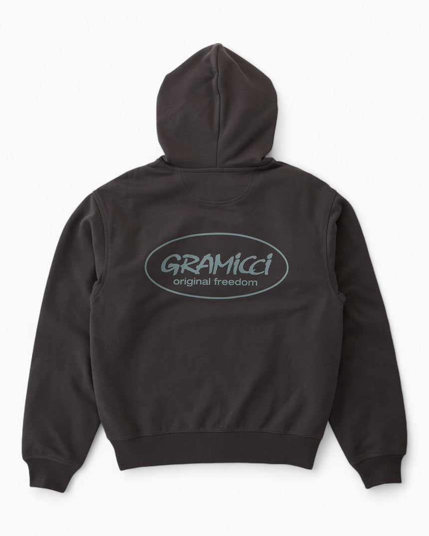 Gramicci Original Freedom Zip Hooded Sweatshirt Deep Brown