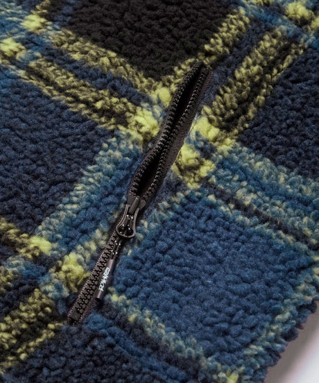 Gramicci Reversible Sherpa Plaid Erkek Ceket Plaid-Black