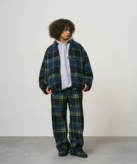 Gramicci Reversible Sherpa Plaid Erkek Ceket Plaid-Black