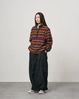 Gramicci Thermal Fleece Pullover Sweatshirt Multi-Stripe