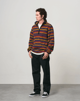 Gramicci Thermal Fleece Pullover Sweatshirt Multi-Stripe