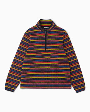 Gramicci Thermal Fleece Pullover Sweatshirt Multi-Stripe