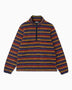 Gramicci Thermal Fleece Pullover Sweatshirt Multi-Stripe