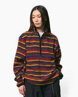 Gramicci Thermal Fleece Pullover Sweatshirt Multi-Stripe