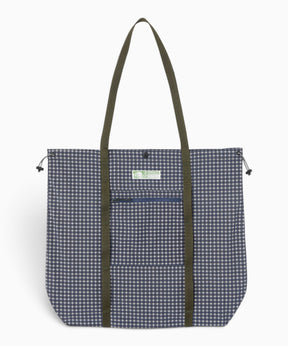 Gramicci Utility Tote Bag Navy Check