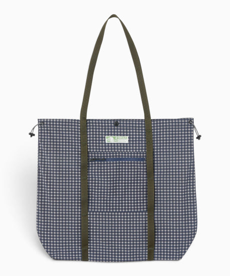 Gramicci Utility Tote Bag Navy Check