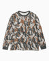 Gramicci Waffle Crew Sweatshirt Bark Camo