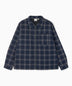Gramicci Zip-Up Insulated Flannel Erkek Gömlek Ceket Navy Shadow Plaid