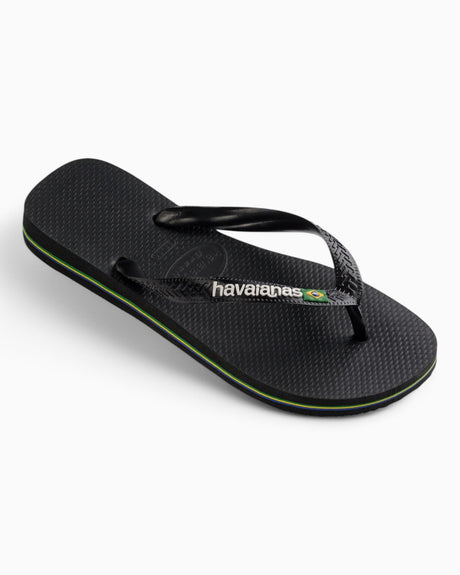 Havaianas Brasil Logo Erkek Terlik Black