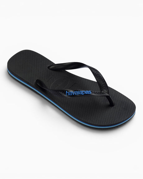 Havaianas Logo Filette Erkek Terlik Black/Blue