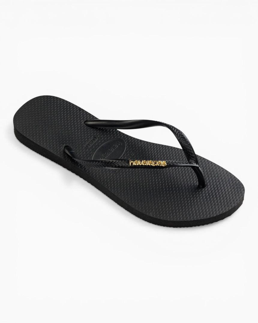 Havaianas Slim Logo Metallic Kadın Terlik Black