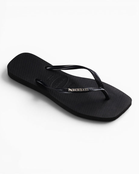 Havaianas Square Logo Metallic Kadın Terlik Black