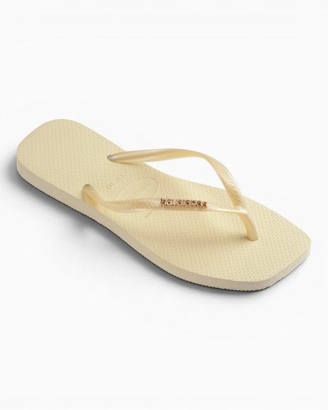 Havaianas Square Logo Metallic Kadın Terlik Buttercream