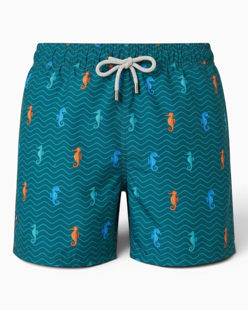 Hawksbill Seahorse Erkek Şort Mayo Dark Green