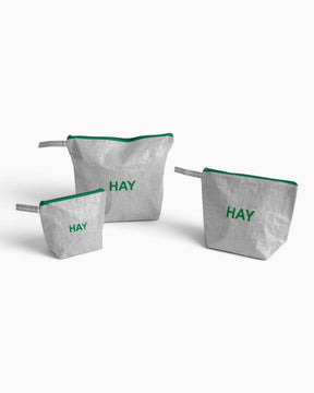 HAY Design Candy Mono Wash Bag Wash (Set of 3) Grey