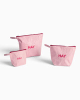 HAY Design Candy Mono Wash Bag Wash (Set of 3) Light Pink