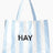 HAY Design Candy Stripe Medium Blue/White