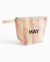HAY Design Candy Stripe Wash Bag Medium Red/Yellow